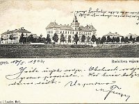Rudolfova vojarna, Kolodvorska ulica (današnja ulica Republike Austrije), oko 1903. godine B